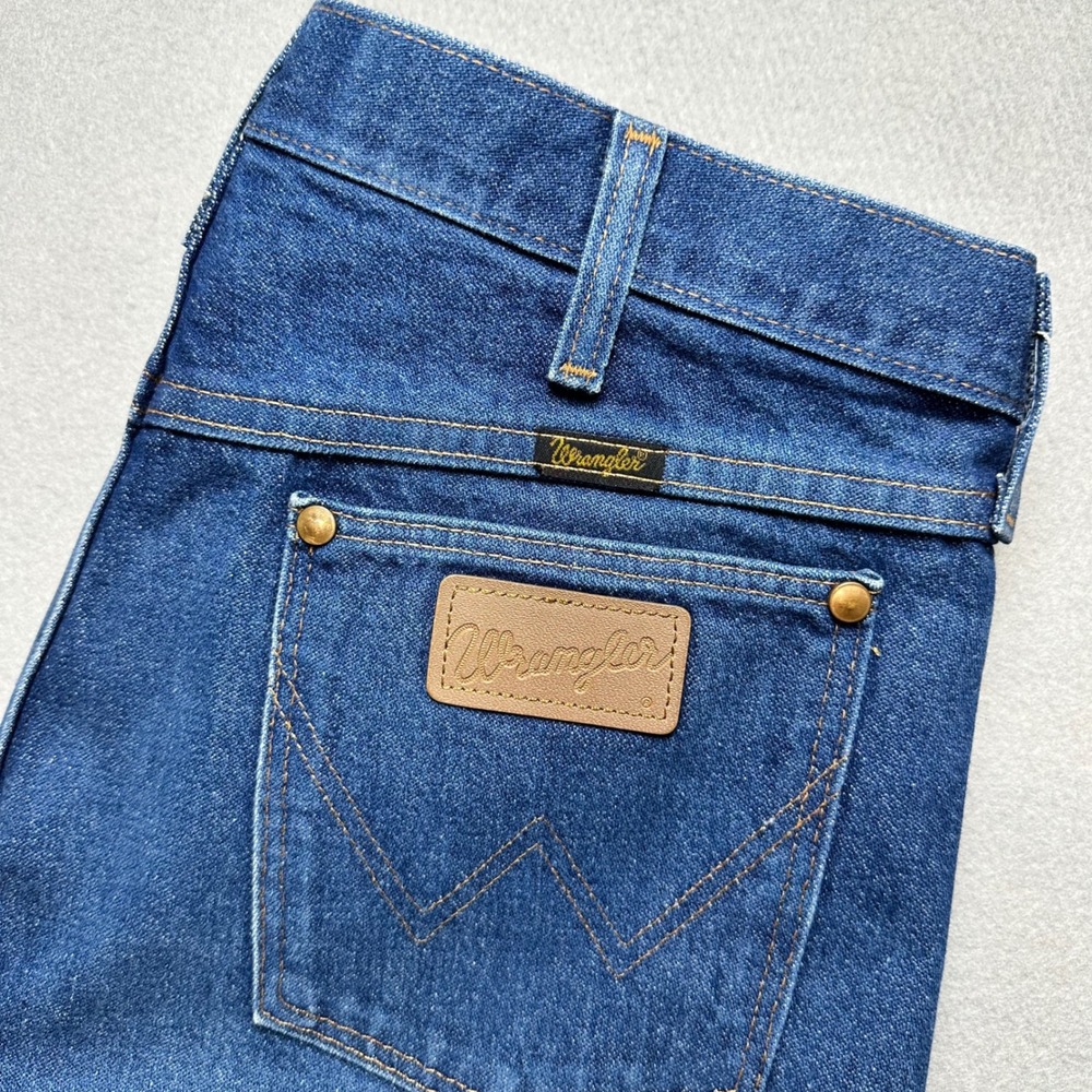 Wrangler Jeans Mens 34x31 Blue Cowboy Cut 13MWZ Original Fit USA Made Denim